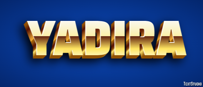 Yadira Текстовый эффект