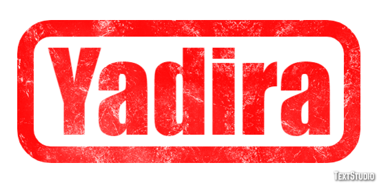 Yadira Текстовый эффект