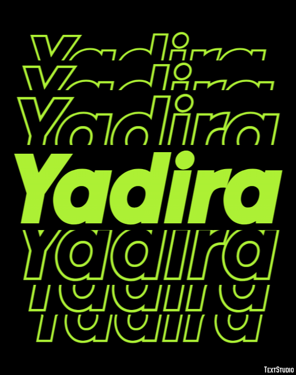 Yadira Efecto de Texto