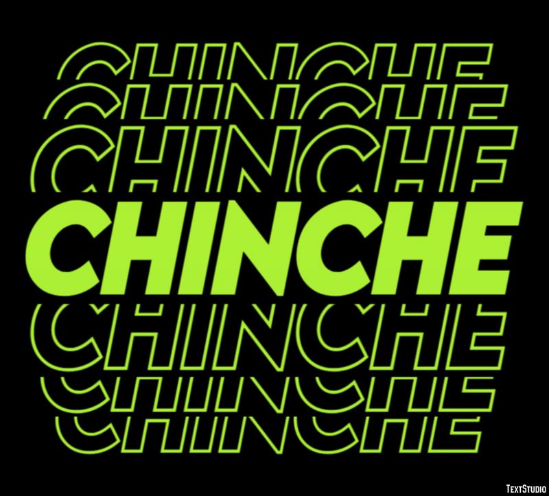 Chinche Efecto de Texto