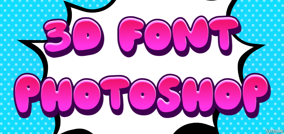 3d Font Photoshop Text effect