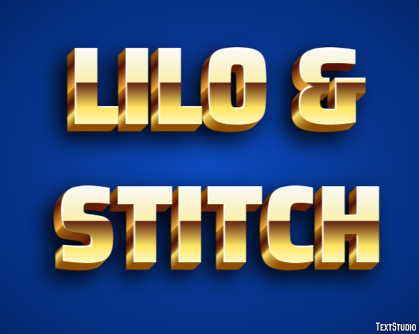 Lilo & Stitch Effet de Texte