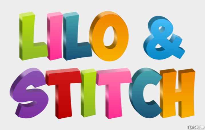 Lilo & Stitch Efecto de Texto