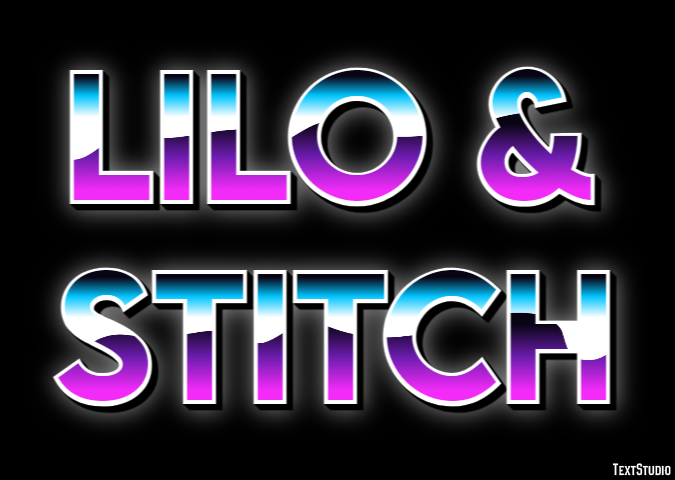 Lilo & Stitch Efecto de Texto