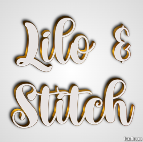 Lilo & Stitch Efecto de Texto