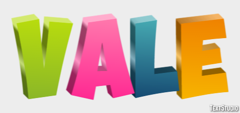 Vale Text Effect