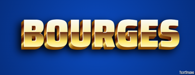 Bourges Efeito de texto