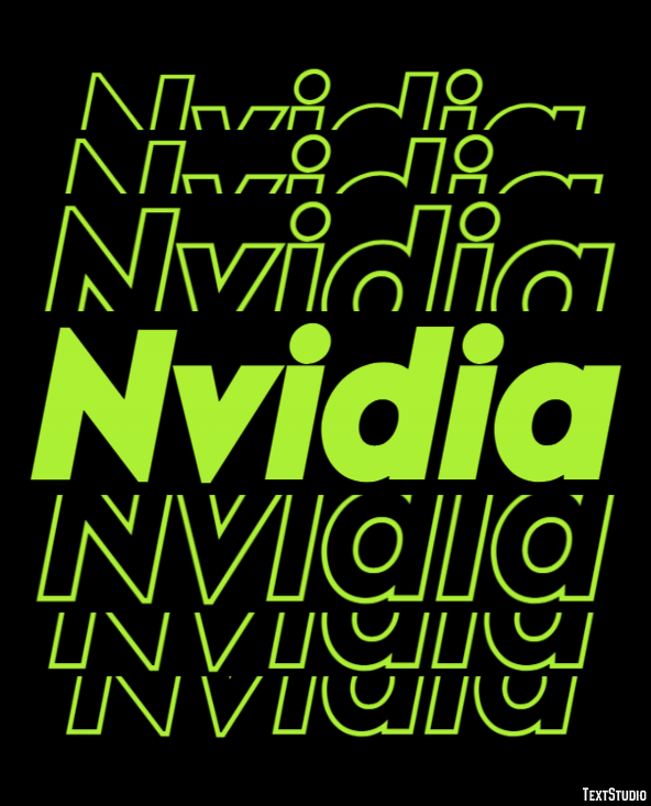 Nvidia Tekst effect