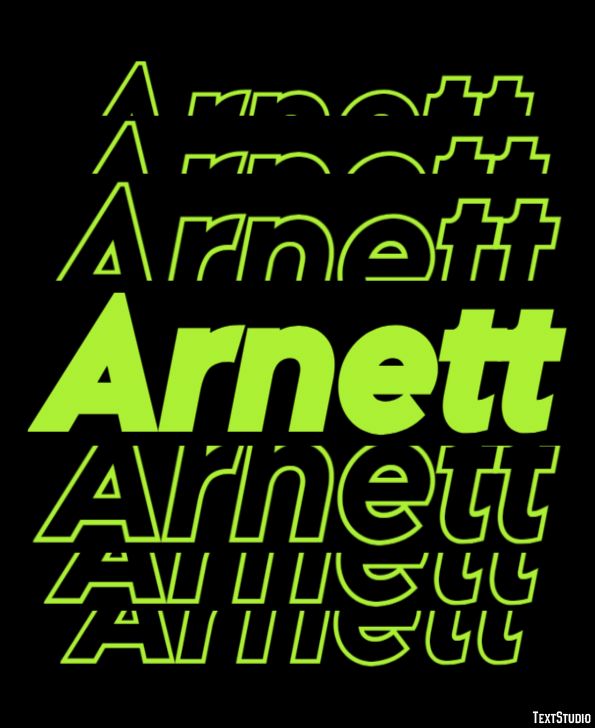 Arnett Tekst Effect