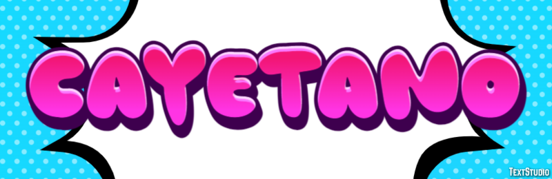 Cayetano Efecto de texto