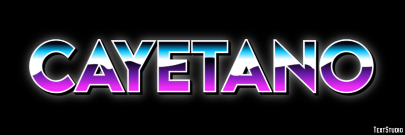 Cayetano Efecto de texto