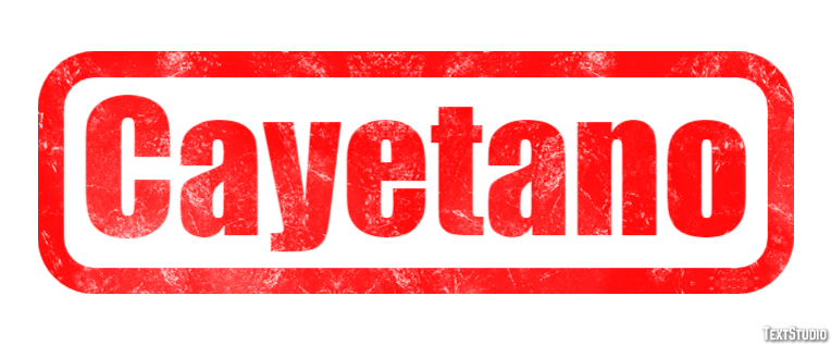 Cayetano Efecto de Texto