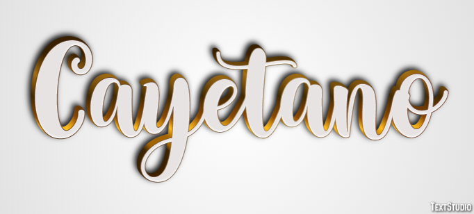 Cayetano Efecto de texto