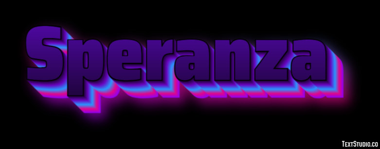 Speranza Effetto testo