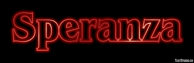 Speranza Effetto testo