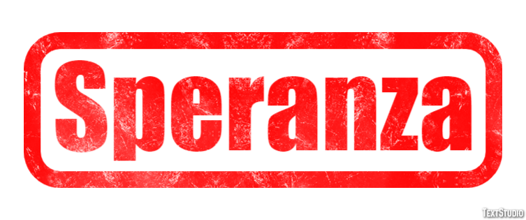 Speranza Effetto testo