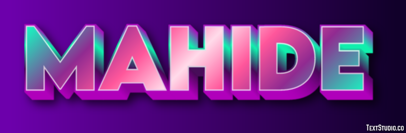 Mahide Text Effect