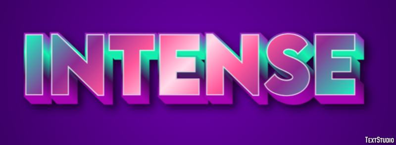 Intense Эффект текста