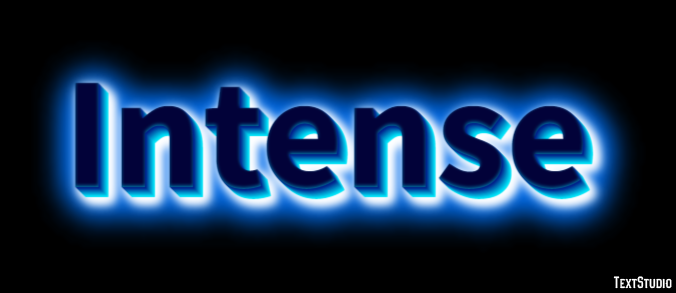 Intense Эффект текста