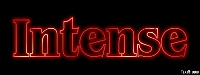 Intense Эффект текста