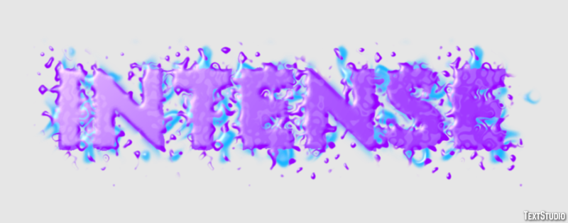 Intense Эффект текста