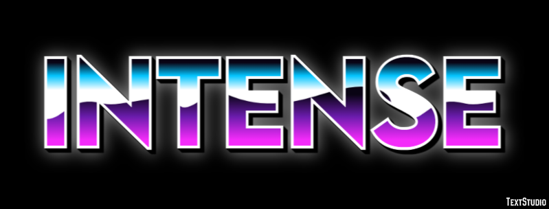 Intense Эффект текста