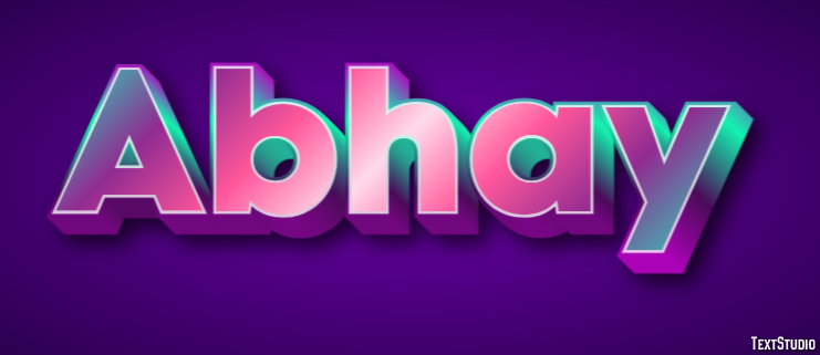 Abhay Text Effect