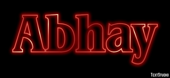 Abhay Text Effect
