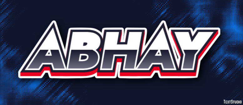 Abhay Text Effect
