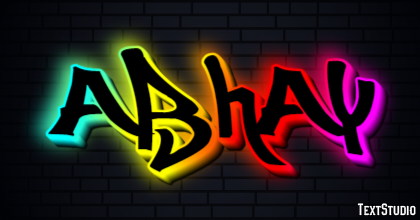 Abhay Text Effect