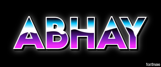 Abhay Text Effect