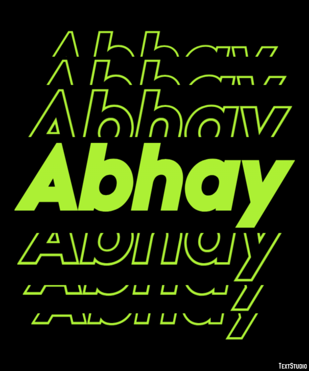 Abhay Text Effect