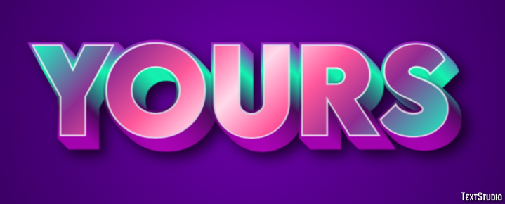 Yours Texteffekt