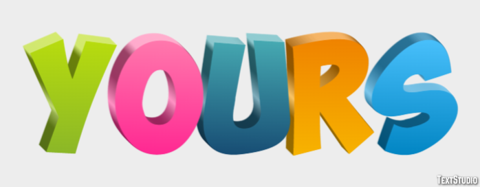 Yours Text Effect