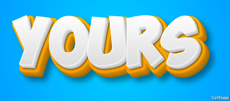 Yours Texteffekt