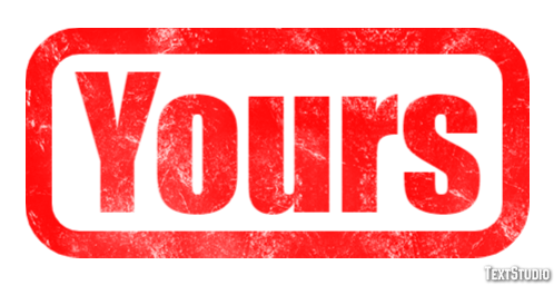 Yours Texteffekt
