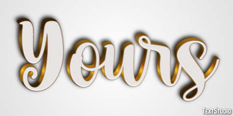 Yours Text Effect