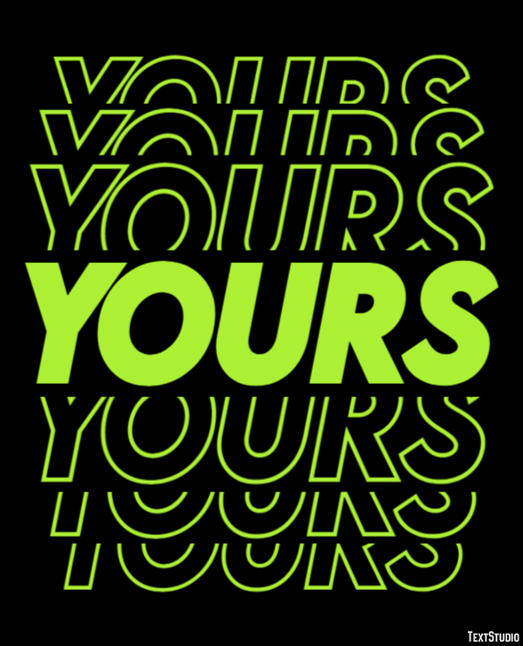Yours Text Effect