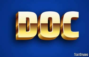 DOC Эффект текста