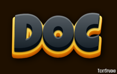 DOC Эффект текста