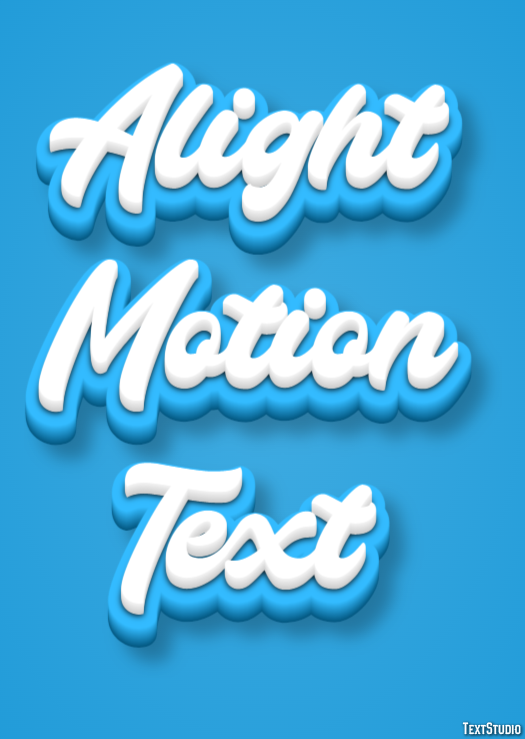 Alight Motion Text Texteffekt