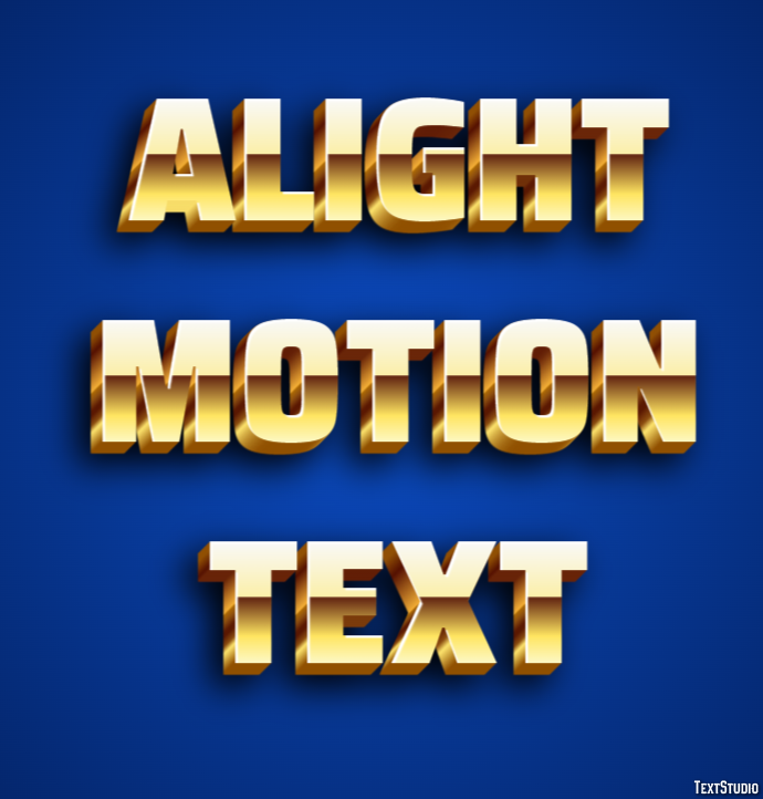Alight Motion Text Texteffekt