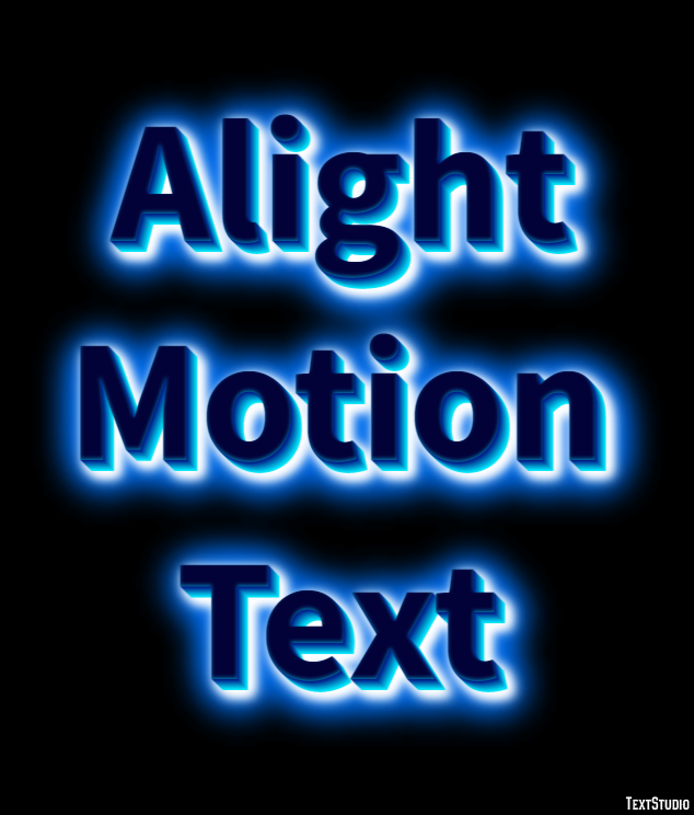Alight Motion Text Text Effect