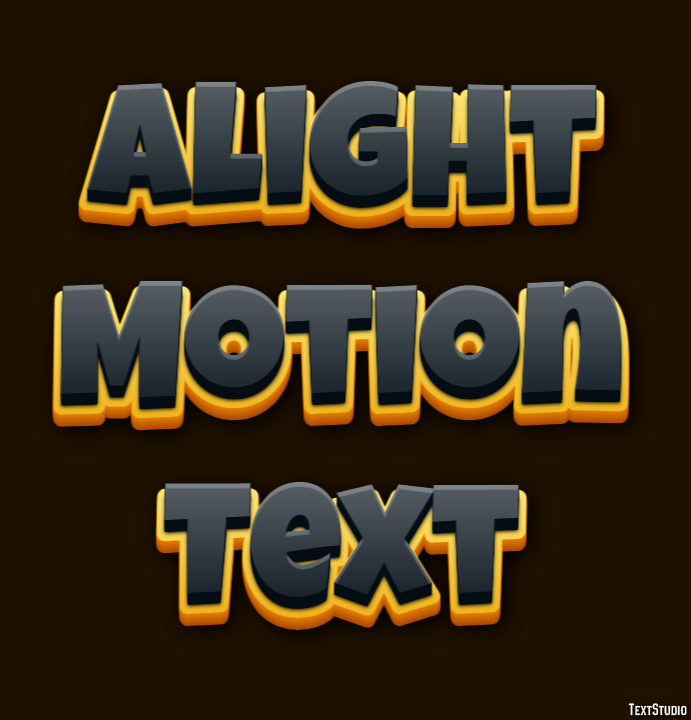 Alight Motion Text Texteffekt
