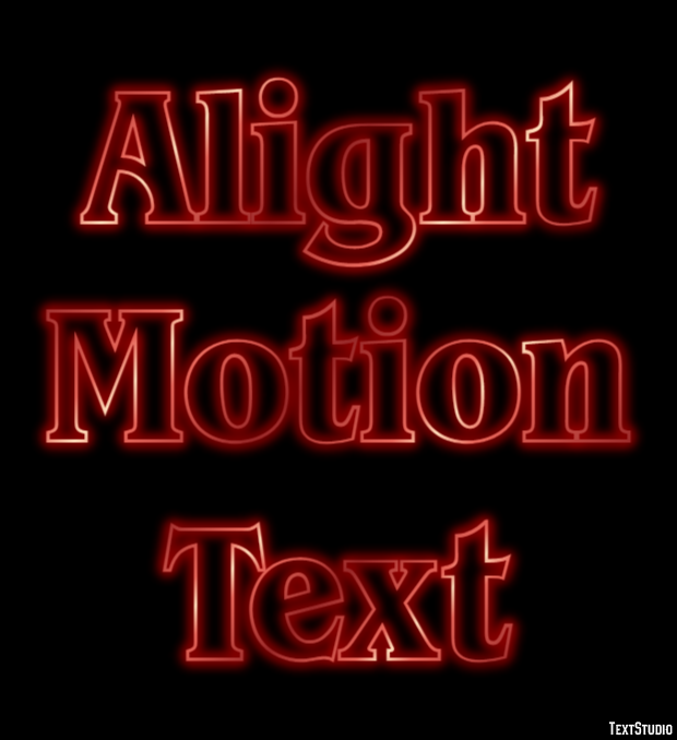 Alight Motion Text Texteffekt