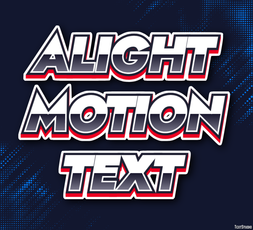 Alight Motion Text Texteffekt