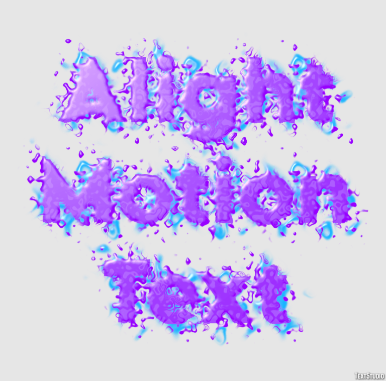 Alight Motion Text Text Effect