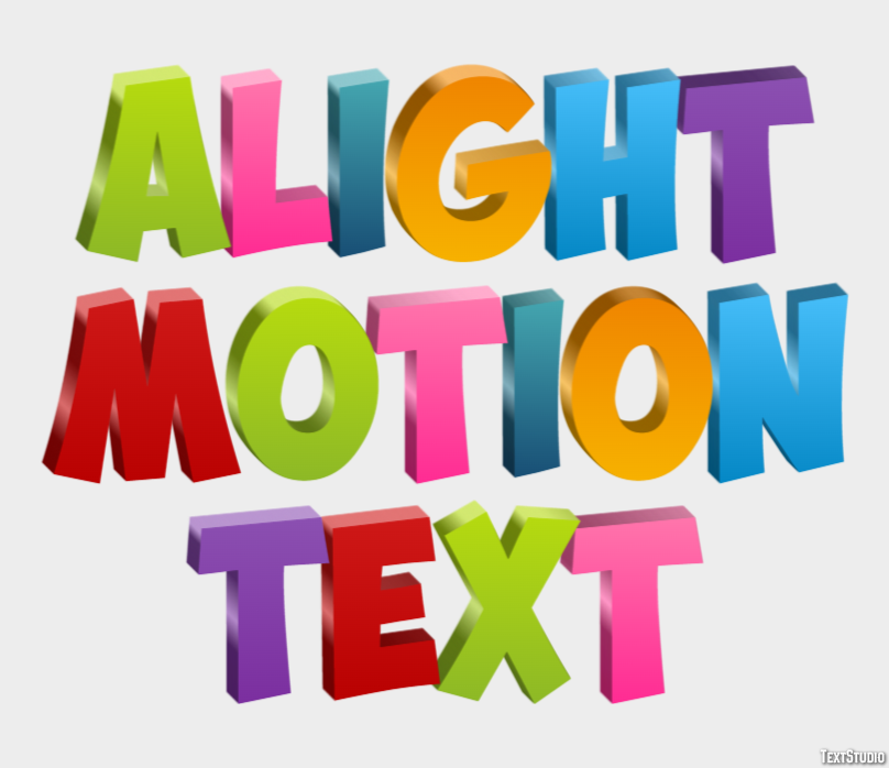 Alight Motion Text Efecto de Texto
