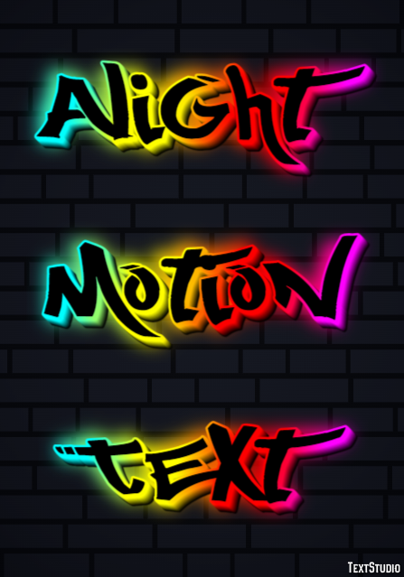 Alight Motion Text Efecto de Texto
