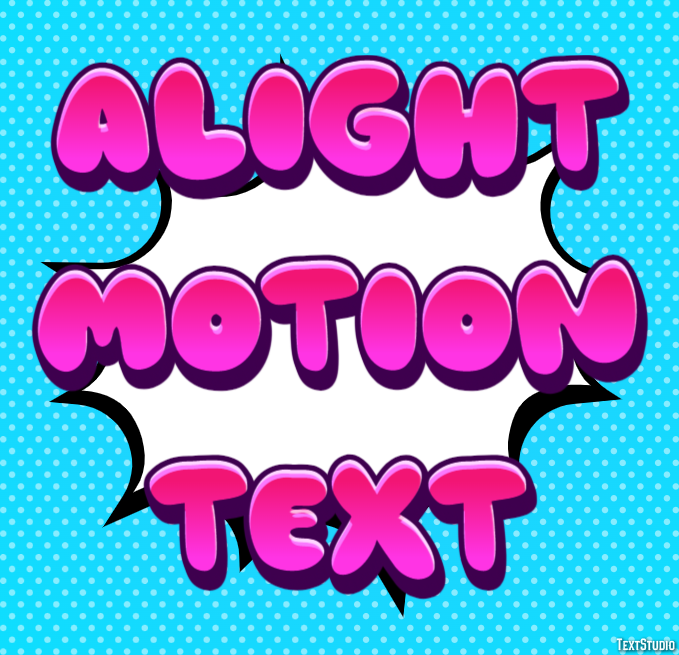 Alight Motion Text Texteffekt